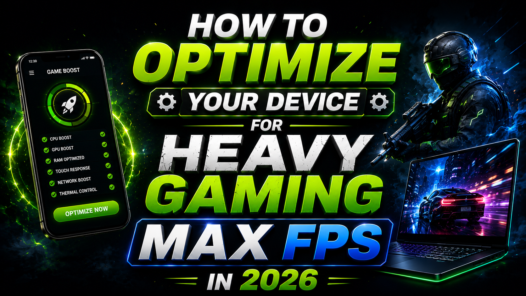 भारी गेमिंग के लिए अपने डिवाइस को Optimize कैसे करें 2026 Max FPS और Best Performance Guide