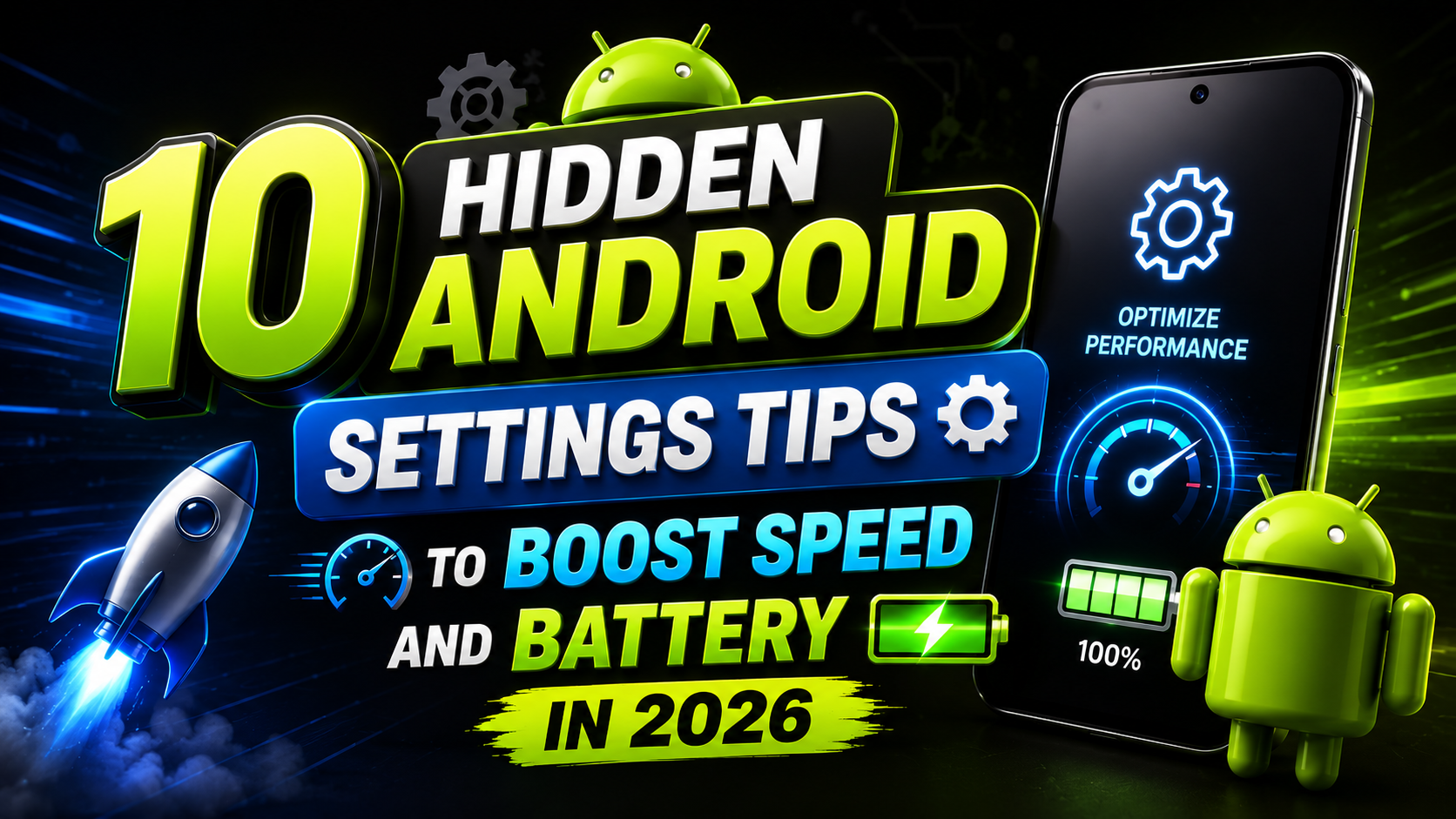 2026 में Android Phone की Speed और Battery Life बढ़ाने वाली 10 Hidden Settings