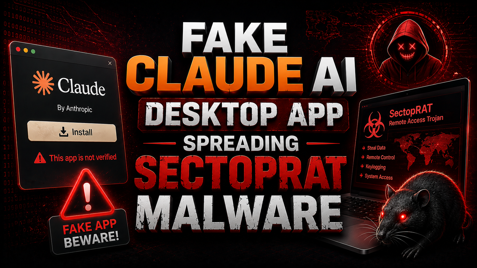 Fake Claude AI App से फैल रहा है खतरनाक SectopRAT Malware 2026