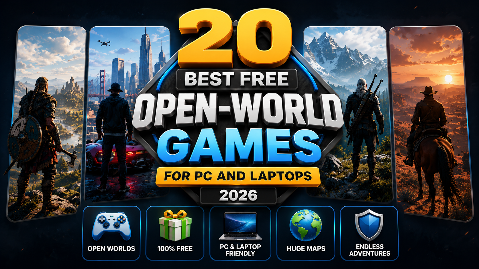 20 Best Free Open World Games for PC & Laptop 2026 बिना पैसे के खेलें शानदार गेम्स
