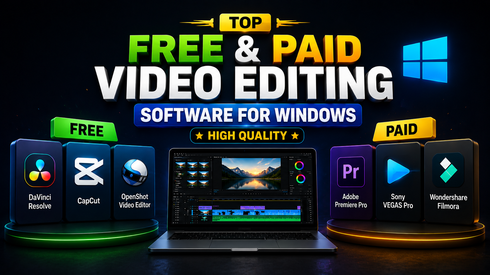 Best Video Editing Software for Windows 2026: फ्री और पेड वीडियो एडिटर्स
